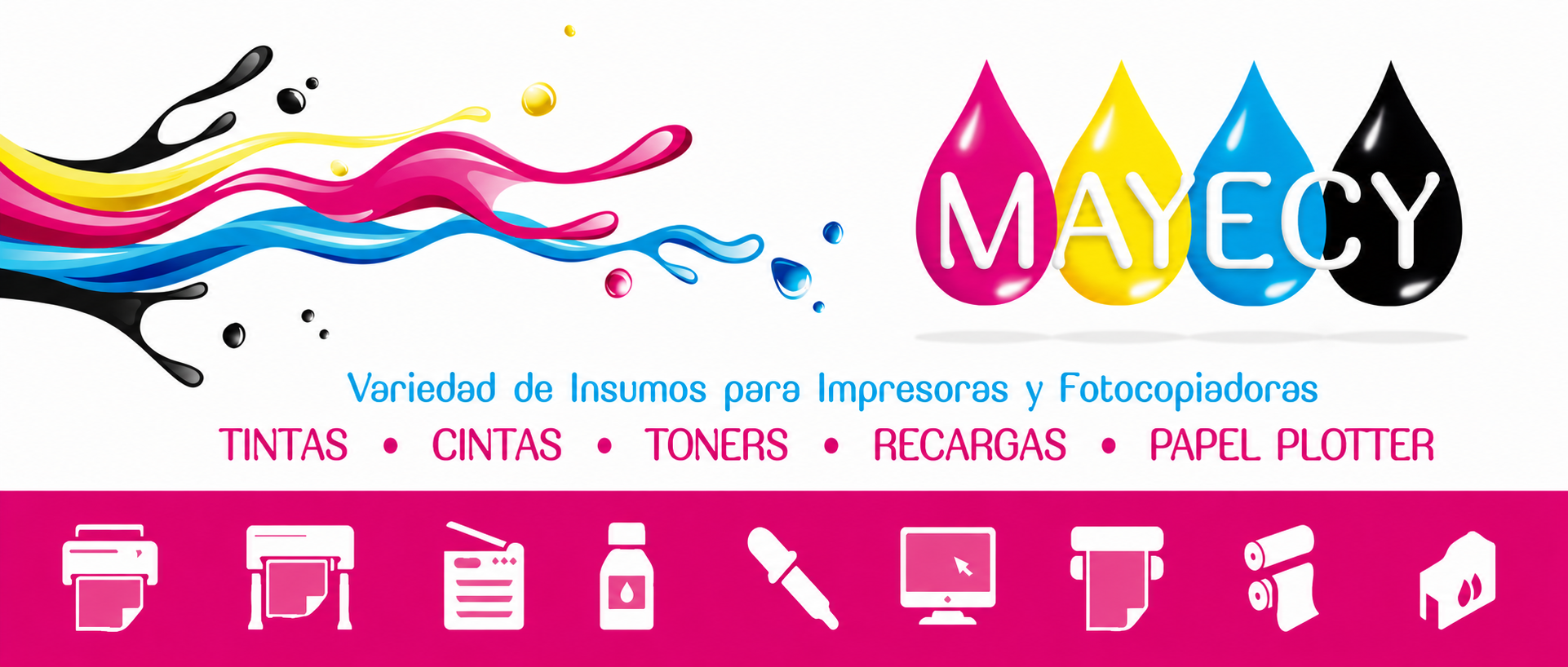 Mayecy variedad de insumos para impresoras y fotocopiadoras